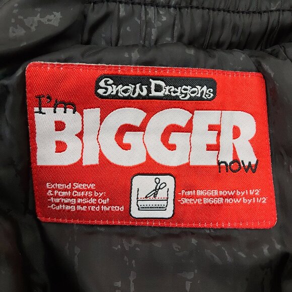 Snow Dragons Snow Bibs Kids 3T Black Insulated Front Zip Warm Winter Outdoor - Picture 12 of 12